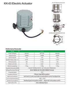 Actionneur électrique rotatif DC 12V 24V AC 220V 380V 415V pour le contrôle de l'angle des panneaux de suivi <span class=keywords><strong>solaire</strong></span> à double axe - Product Image 4