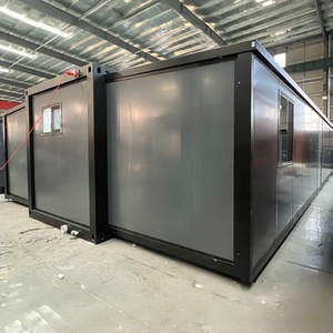 <span class=keywords><strong>Casa</strong></span> Container Espandibile in Acciaio Prefabbricata Modulare Diretta dalla Fabbrica, Villa Portatile in Container Nero da 20 Piedi - Product Image 2