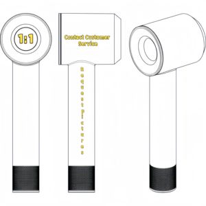 2025 plus haute qualité DH/08 sèche-cheveux sans lame ion négatif Super sèche-cheveux support - Product Image 3