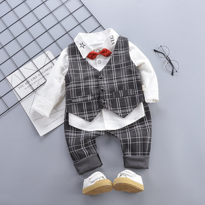 Trasporto dei ragazzi di inverno del vestito Nuovo Anno vestito dalla maglia pantaloni camicia vestito three-piece vestito <span class=keywords><strong>da</strong></span> prestazione vestiti per bambini - Product Image 1