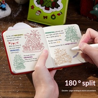 Carnet de Noël carré, bloc-notes vierge pour dessin, motif Père Noël et sapin de Noël, créatif, portable, nouveau style, cadeau