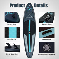 InnoExpo Vente en gros Planche de paddle gonflable économique avec technologie Drop Stitch