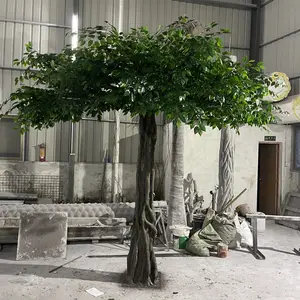 Indoor Big Tree 180 Degree Banyan Fiberglass Tree
