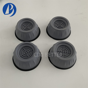 Patins anti-dérapants robustes pour machine à laver avec base en caoutchouc, 4 pièces, ronds - Product Image 4