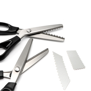 2CR13 thép không gỉ tam giác răng một phần răng cưa hợp kim kẽm xử lý DIY kéo thợ may cho ren cắt vải - Product Image 6