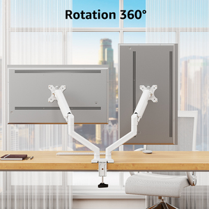 13 ''-34'' trắng khí mùa xuân màn hình cánh tay 2 màn hình Bàn núi đứng có thể điều chỉnh và mới bán buôn Màn hình máy tính đứng - Product Image 5