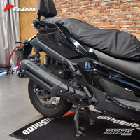 Système d'échappement pour scooter Zontes 368G/E/K, design en fibre de carbone, tube avant central, prix de gros usine Forsound