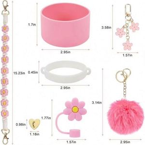 Vente en gros – Nouvelle collection de Noël 2024 : Gobelet en silicone 40 oz, accessoires pour tasses à café du Nouvel An, ensemble d'accessoires et de vaisselle pour bar/bouteille - Product Image 5
