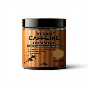 Gummies à la caféine OEM/ODM, complément pré-entraînement, améliore l'énergie et la concentration, stimule les performances musculaires, soutient l'endurance, non-OGM, naturel - Product Image 1