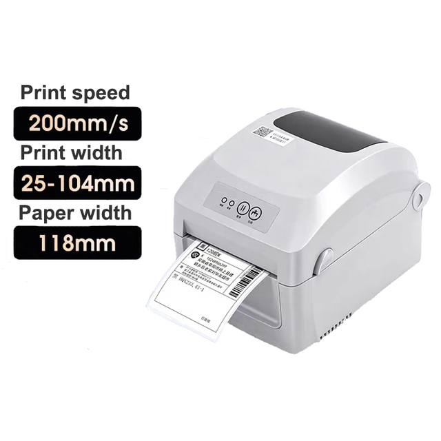 Factory High Speed 4*6 Inkless Waybill Barcode Label Printer for Business