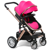Système de Voyage Bébé Nouveau-né en Gros, Siège Auto et Poussette Quatre Roues, Landau Bébé 3 en 1 avec Siège Auto