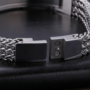KALEN 210*13 millimetri di Colore Argento In Acciaio Inox Catenaccio del Magnete Braccialetti di Fascino Per Gli Uomini - Product Image 4