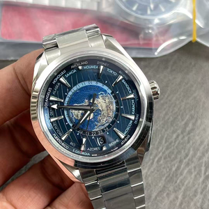 High-quality Original Version <b>Men's</b> Luxury Fully Automatic Mechanical <b>Watch</b> Classic Blue Pattern, Waterproof Stainless.Omegaes - Product Image 4