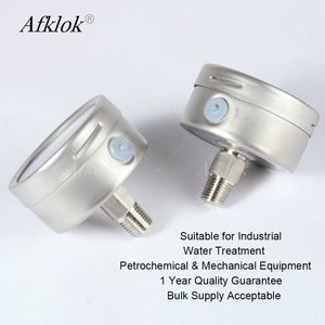 مقياس ضغط جاف مزدوج المقياس 63 مم من الفولاذ المقاوم للصدأ 304، نطاق 0-400 كيلوباسكال/0-60 رطل لكل بوصة مربعة، وصلة خلفية 1/4"NPT <span class=keywords><strong>M</strong></span> للاستخدام الصناعي - Product Image 3