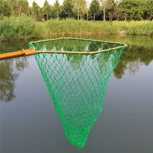 60 #   70 #   Épuisette de pêche en alliage d'aluminium à mailles larges et fines, avec manche télescopique en alliage d'aluminium, noire, pour la pêche à la <span class=keywords><strong>carpe</strong></span> et au gros gibier - Product Image 4