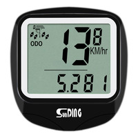 Stopwatch Sepeda Komputer, Speedometer Sepeda Tahan Air Odometer dengan Tampilan LCD Digital