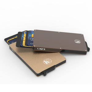 ที่ใส่บัตรอลูมิเนียมกันขโมยและป้องกัน RFID ขนาด 6 นิ้ว สีผสม  สั่งทำได้  ขั้นต่ำในการสั่งซื้อน้อย สำหรับบัตรเครดิต - Product Image 6