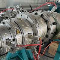 Chaîne de production en plastique de tuyau de PPR PVC pp PE HDPE faisant la machine