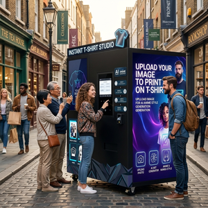 ตู้จำหน่ายเสื้อผ้าอั<span class=keywords><strong>จ</strong></span>ฉริยะ AI รุ่นใหม่ พร้อมหน้าจอสัมผัสอิเล็กทรอนิกส์ สำหรับการปรับแต่งข้อความและลวดลายส่วนตัว - Product Image 2