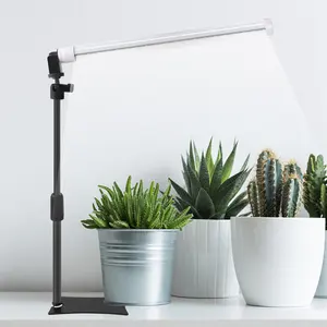 Lumière de croissance Led T8, 10/20/30W, lampe pour serre/chambre de culture avec support, éclairage réglable, spectre complet, blanc - Product Image 1