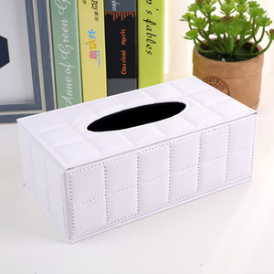 Caja de pañuelos de cuero con logotipo personalizado para restaurante y hotel, caja de almacenamiento de pañuelos de sobremesa - Product Image 5