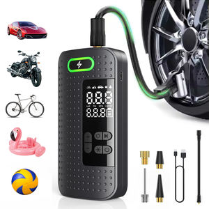 DC 12v sem fio elétrico ar compressor bomba pneu Inflator com luz LED para carro bicicletas motocicleta - Product Image 1