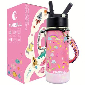 Termo Infantil de Acero Inoxidable 304 de Doble Pared y Aislamiento de 16 oz, Recipiente para Comida de Bebé, Ecológico, con Dibujos Animados, para la Escuela, Mantiene la Temperatura de 6 a 12 Horas - Product Image 1