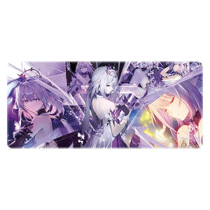 Tapis de souris XXL <span class=keywords><strong>Xia</strong></span> Butterfly à bords surpiqués, tapis de clavier gaming, tapis de bureau lisse Anime Otaku - Product Image 1