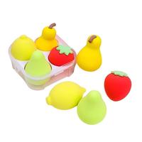 WELLFLYER MASP-315 Éponge de Maquillage 4 Pièces/Boîte – Adorable Éponge Cosmétique Fruitée pour Fond de Teint, Crème, Anti-cernes, Poudre et Maquillage du Visage