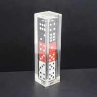 Boîte de présentation de dés en acrylique transparent avec couvercle magnétique, étui de rangement pour dés de jeu
