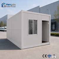Maison modulaire préfabriquée mobile personnalisée de 20 pieds, maison conteneur pliable en kit pour villa