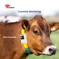 Traceur GPS en temps réel LoRa, localisateur, collier, clôture virtuelle, dispositif de suivi du bétail, alimenté par énergie solaire, détection de mouvement pour le bétail, les vaches