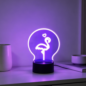 Veilleuse 3D USB à LED, Lampe de Table à Couleurs Changeantes, Motif Appareil Photo Flash, Cadeau Chambre à Coucher, Expédition Rapide - Product Image 4