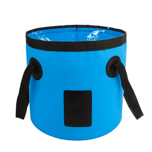 Seau pliable d'extérieur 12L au design tendance, seau à eau portable, camping, transport facile, stockage d'eau, poubelle - Product Image 1