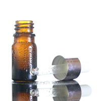 Flacon compte-gouttes en verre ambré de 5 ml le plus populaire pour cosmétiques, soins de la peau, huiles essentielles, avec pompe inviolable pour crème visage et gouttes pour les yeux - Vente en gros
