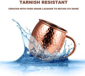 Wholesale Moscow Mule <strong>Copper</strong> Mugs Set of 4pcs with Luxury Gift Box Stainless Steel Cocktail <strong>Copper</strong> Mug Beer Mug Hammered <strong>Cups</strong> - Product Image 3