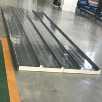 Panneau d'isolation thermique pour entrepôt industriel, matériau en acier pour toiture avec isolation en laine de roche et panneau sandwich en polyuréthane PU