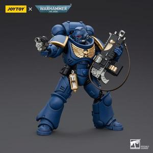 JOYTOY 1/18 Ultramarines Intercessors <span class=keywords><strong>Figurine</strong></span> d'action officielle de collection 4,96 pouces Modèle articulé en PVC Emballage d'origine pour <span class=keywords><strong>40K</strong></span> - Product Image 4