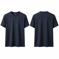 T-shirts pour hommes en coton, col rond, manches courtes, doux, respirants, décontractés, basiques, avec logo personnalisé, pour tous les jours, haut de gamme, été