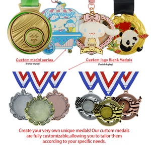 Médailles de sport personnalisées avec logo 3D, bon marché, vierges, pour la remise des diplômes, le judo, la gymnastique, le marathon, la course à pied, la natation, le basketball, le football - Product Image 4