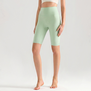 Shorts de sport et de yoga pour femmes, taille haute, effet seconde peau, antibactériens, séchage rapide, effet push-up, vente en gros - Product Image 6