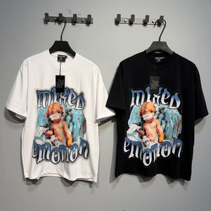 T-shirt da uomo personalizzate con stampa DTG grafica Angelo, all'ingrosso, con strass pesanti e motivi misti, per produttori di abbigliamento - Product Image 2