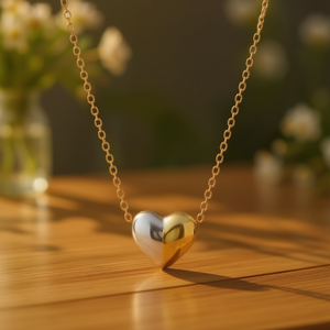 Collar con Colgante de Corazón Amy Amy, Cadena de Aleación Chapada en Oro, Joyería Romántica para Mujer, Regalo para Uso Diario - Product Image 3