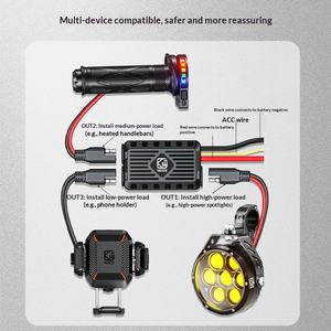 Kewig - Gestor de Baterías Inteligente de Aleación de Aluminio para Motocicletas, 12 V, para Baterías de Plomo-Ácido y Litio-Fosfato, con Varios Chips - Product Image 4