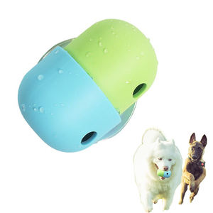 Yeni silikon gıda sınıf köpek kaçak oyuncak topu Gnawing bulmaca yavaş besleyici kase atma koklama Pet kaçak oyuncak yiyecekler - Product Image 1