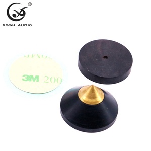 YIVO XSSH Audio HI-FI Cône en <span class=keywords><strong>bois</strong></span> et laiton, amortisseur de vibrations, pic isolant, pic en <span class=keywords><strong>bois</strong></span> et métal, support d'amplificateur CD, patin de <span class=keywords><strong>pied</strong></span>, OEM - Product Image 3