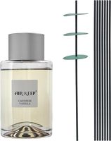 Diffuseur de parfum à roseaux naturel longue durée en gros pour la maison et les fêtes avec boîte de couleur et flacon en verre