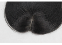 BQ Remy Silk Base Closure Indian Human Hair Topper, postiche pour femme avec cheveux naturels lisses