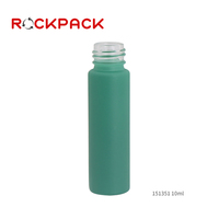 Botol Roll On Matte Rose Grey Green Grosir 10ml dengan Bola Roller Batu Permata dan Tutup Plastik