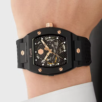 Montre mécanique automatique chronographe de luxe pour homme, boîtier en céramique 44 mm, haute qualité, personnalisable, très vendue